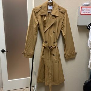 Water-Resistant Tie-Belt Trench Coat for Women